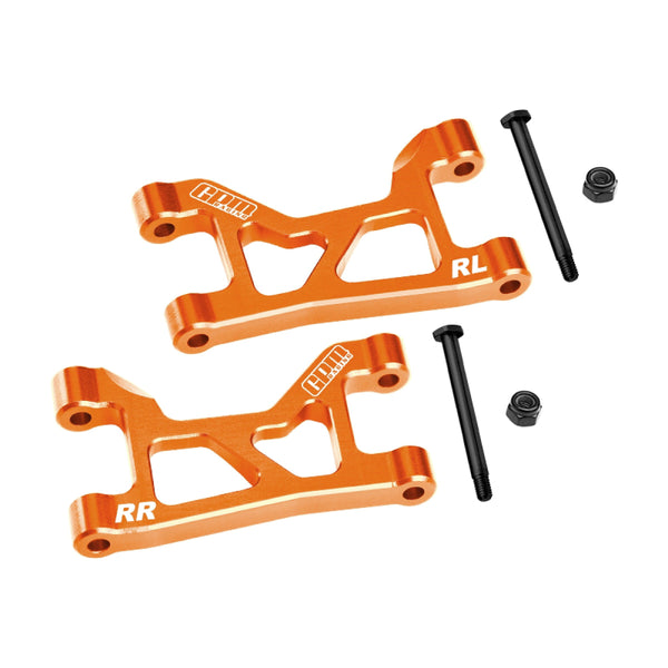 Aluminum 7075-T6 Alloy Rear Upper Suspension Arms For Traxxas 1/16 Mini Slash 4X4 Short Course Truck-108164-1 Upgrades - Orange