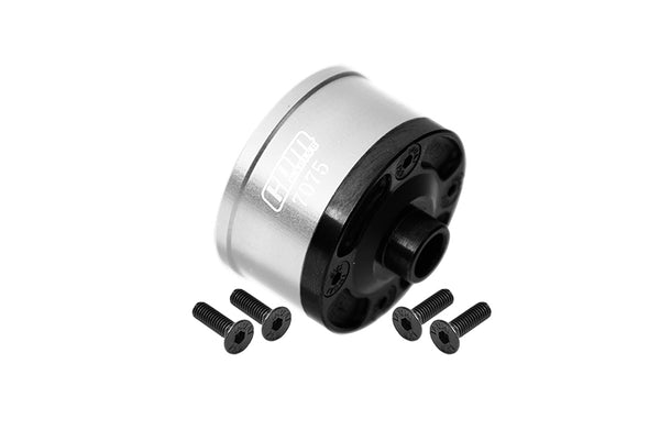 Medium Carbon Steel+Aluminum 7075-T6 Front Or Middle Or Rear Diff Case For Traxxas 1/8 4WD SLEDGE Monster Truck 95076-4 - Silver