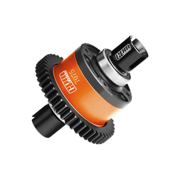20Crmnti Steel + 7075 Alloy 46T Center Complete Differential For Traxxas 1/8 4WD Sledge Monster Truck 95076-4 Upgrades - Orange