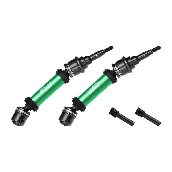 4140 Carbon Steel+ Aluminum 6061-T6 Alloy Rear CVD Drive Shaft For Traxxas 1/10 Ford Fiesta ST Rally VXL Upgrades - Green
