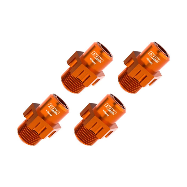 Aluminum 7075 Alloy 17mm Wheel Hubs Widen 5mm For Traxxas 1:8 JATO 4X4 VXL Brushless Buggy Upgrades - Orange