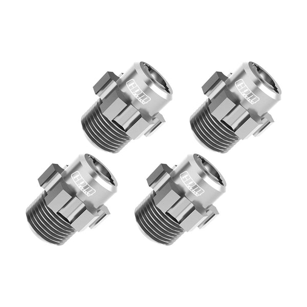 Aluminum 7075 Alloy 17mm Wheel Hubs For Traxxas 1:8 JATO 4X4 VXL Brushless Buggy Upgrades - Silver