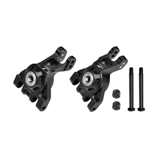 Aluminum 7075 Alloy Rear Stub Axle Carriers With Oversize Bearing For Traxxas 1:8 JATO 4X4 VXL / 1:10 BIGFOOT / FORD F-150 RAPTOR / RUSTLER / SLASH / STAMPEDE / FORD FIESTA ST RALLY - Black