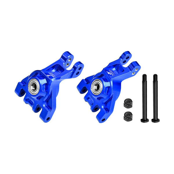Aluminum 7075 Alloy Rear Stub Axle Carriers With Oversize Bearing For Traxxas 1:8 JATO 4X4 VXL / 1:10 BIGFOOT / FORD F-150 RAPTOR / RUSTLER / SLASH / STAMPEDE / FORD FIESTA ST RALLY - Blue