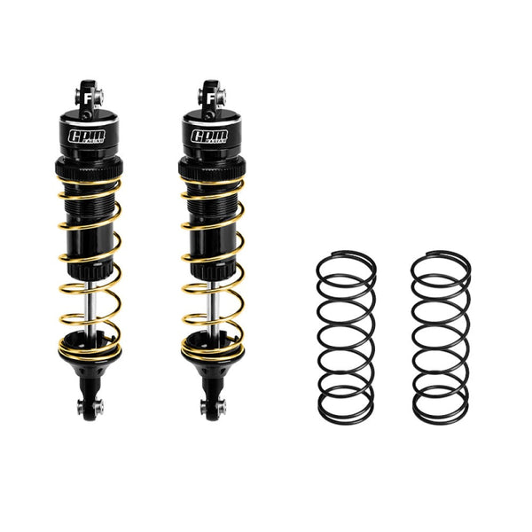 Aluminum 6061-T6 Alloy Front Adjustable Spring Shock 104mm For Traxxas 1:8 JATO 4X4 VXL Brushless-90386-4 / JATO 4X4 Brushless-90154-4 RC Buggy Upgrades - Black