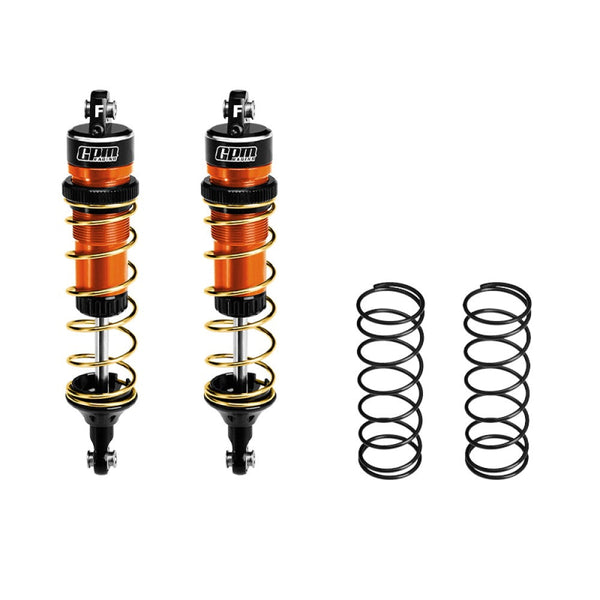 Aluminum 6061-T6 Alloy Front Adjustable Spring Shock 104mm For Traxxas 1:8 JATO 4X4 VXL Brushless-90386-4 / JATO 4X4 Brushless-90154-4 RC Buggy Upgrades - Orange