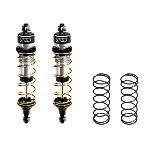 Aluminum 6061-T6 Alloy Front Adjustable Spring Shock 104mm For Traxxas 1:8 JATO 4X4 VXL Brushless-90386-4 / JATO 4X4 Brushless-90154-4 RC Buggy Upgrades - Silver