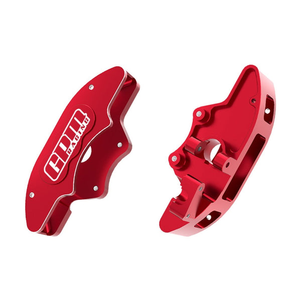 Aluminum 7075-T6 Alloy Front Brake Calipers (Left & Right) For Traxxas 1/6 Funco Pro Scale 2WD Sand Car 8S-109076-4 Upgrades - Red