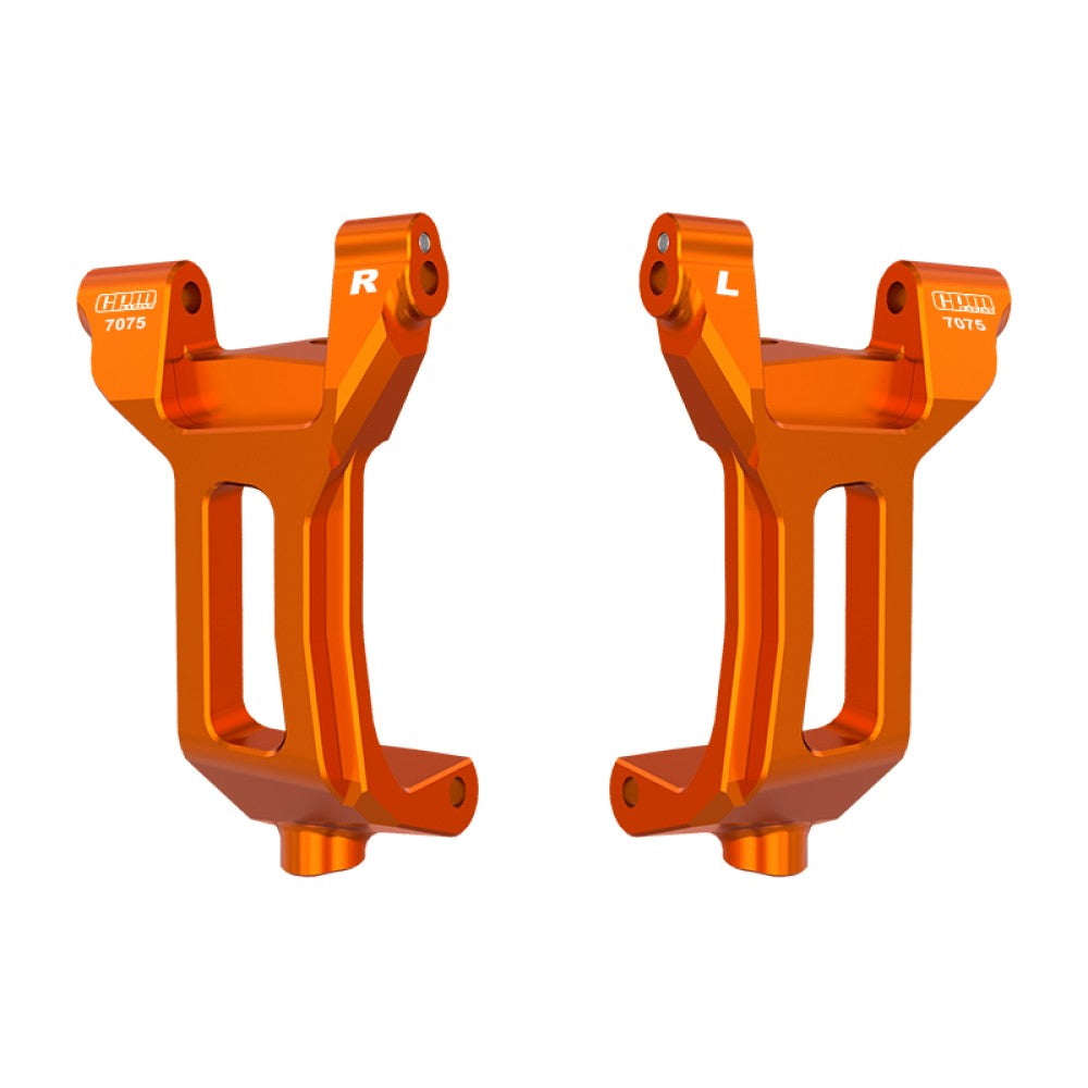 Aluminum Alloy Front Caster Blocks For Traxxas 1/6 Funco Pro Scale 2WD Sand Car 8S-109076-4 Upgrades - Orange