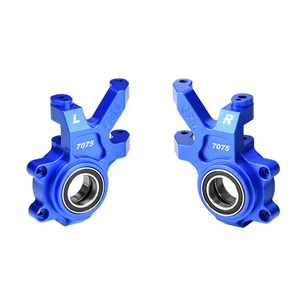 Aluminum 7075 Alloy Front Oversized Steering Blocks For Traxxas 1/6 Funco Pro Scale 2WD Sand Car 8S-109076-4 Upgrades - Blue