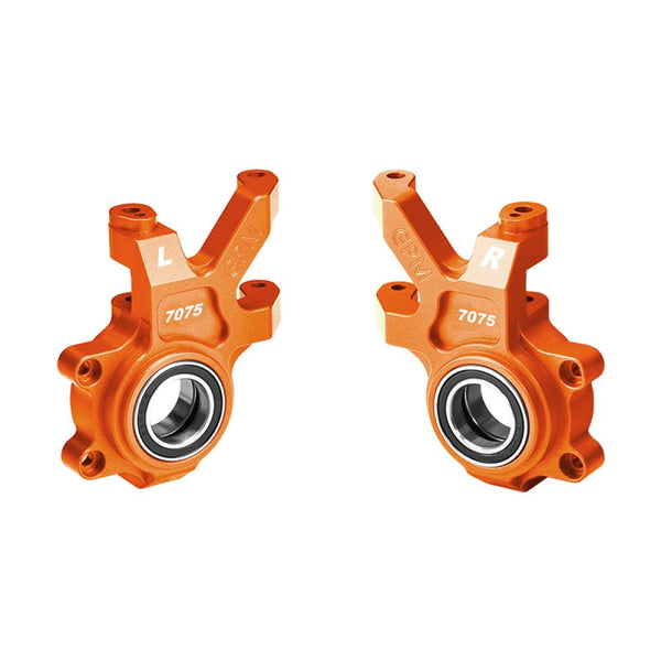 Aluminum 7075 Alloy Front Oversized Steering Blocks For Traxxas 1/6 Funco Pro Scale 2WD Sand Car 8S-109076-4 Upgrades - Orange