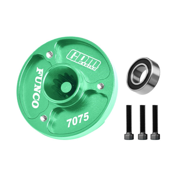 Aluminum 7075-T6 Alloy Fixed Spur Gear Mount For Traxxas 1/6 Funco Pro Scale 2WD Sand Car 8S-109076-4 Upgrades - Green