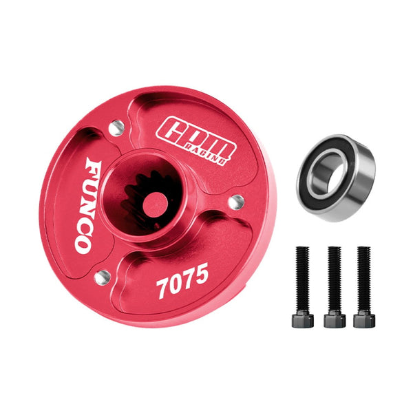 Aluminum 7075-T6 Alloy Fixed Spur Gear Mount For Traxxas 1/6 Funco Pro Scale 2WD Sand Car 8S-109076-4 Upgrades - Red