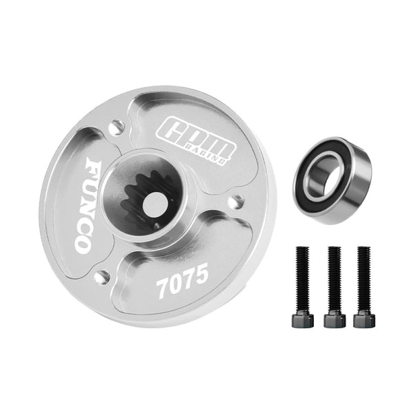 Aluminum 7075-T6 Alloy Fixed Spur Gear Mount For Traxxas 1/6 Funco Pro Scale 2WD Sand Car 8S-109076-4 Upgrades - Silver