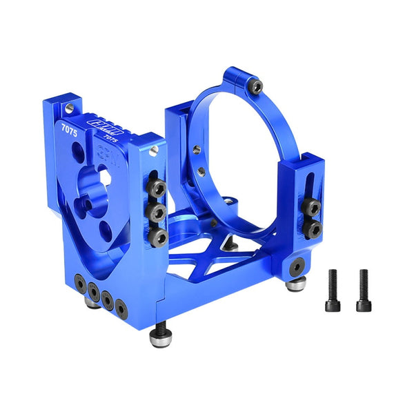 Aluminum 7075-T6 Alloy Oversized Motor Base For Traxxas 1:6 Funco Pro Scale Sand Car 8S / XRT 8S / XRT Ultimate 8S Race Truck Upgrades - Blue