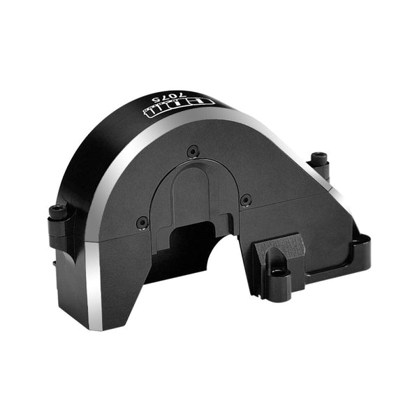 Aluminum 7075-T6 Alloy Oversized Transmission Gear Covers For Traxxas 1/6 Funco Pro Scale 2WD Sand Car 8S-109076-4 Upgrades - Black