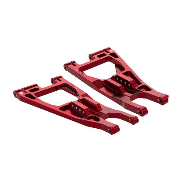 Aluminum 7075-T6 Alloy Front Lower Suspension Arms For Traxxas 1/6 Funco Pro Scale 2WD Sand Car 8S-109076-4 Upgrades - Red