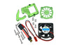 Traxxas TRX-4 Trail Defender Crawler / TRX-6 Mercedes-Benz G63 Aluminum Motor Cooling Fan With Easy Switch - 1 Set Green
