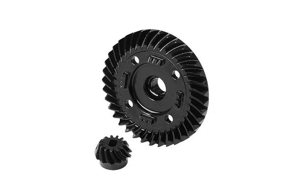 4140 Medium Carbon Steel Rear Spiral Differential Ring Gear & Pinion Gear For Traxxas 1:8 Maxx Slash 6S-102076-4 / 1:10 Maxx Monster Truck-89076-4 / Maxx with WideMaxx Monster Truck-89086-4 Upgrades