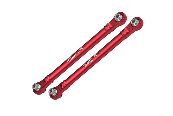 Aluminum 7075 Alloy Front Steering Toe Links For Traxxas 1/8 4WD Maxx Slash 6S-102076-4 / 1:10 4WD Maxx-89076-4 / 1:10 Maxx with WideMAXX-89086-4 Monster Truck Upgrades - Red