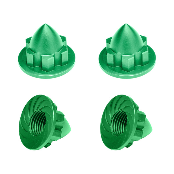 Aluminium 22mm Wheel Cone Locker for Traxxas 1:5 X Maxx 6S / X Maxx 8S / XRT 8S / 1:6 Funco Pro Scale Sand Car Upgrades - 4Pc Set Green