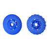Traxxas X-Maxx 4X4 Aluminum Front Wheel Hex Claw +3mm With Brake Disk - 2Pcs Blue