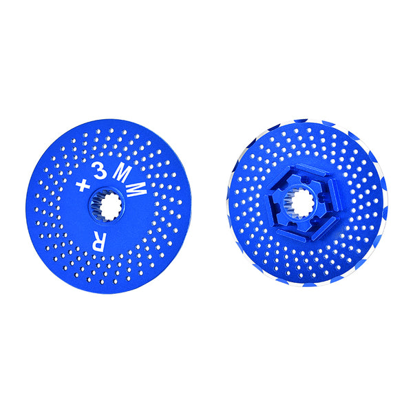 Traxxas X-Maxx 4X4 Aluminum Rear Wheel Hex Claw +3mm With Brake Disk - 2Pcs? Blue