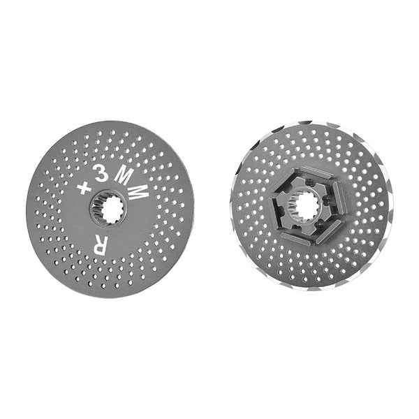 Traxxas X-Maxx 4X4 Aluminum Rear Wheel Hex Claw +3mm With Brake Disk-2Pcs? Gray Silver