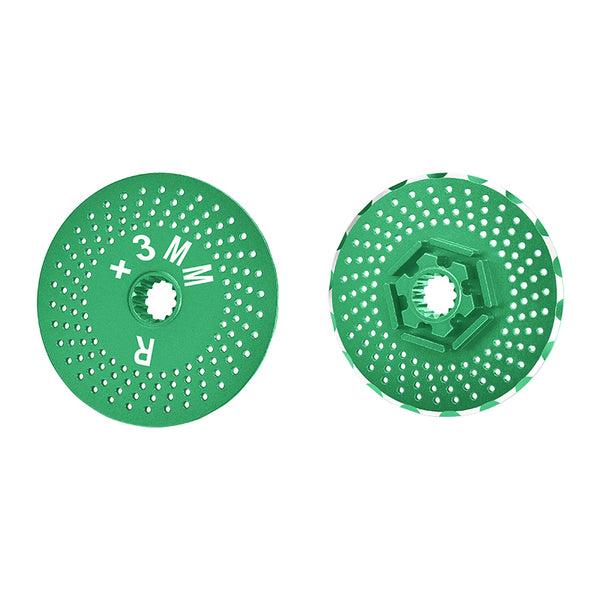 Traxxas X-Maxx 4X4 Aluminum Rear Wheel Hex Claw +3mm With Brake Disk - 2Pcs Green