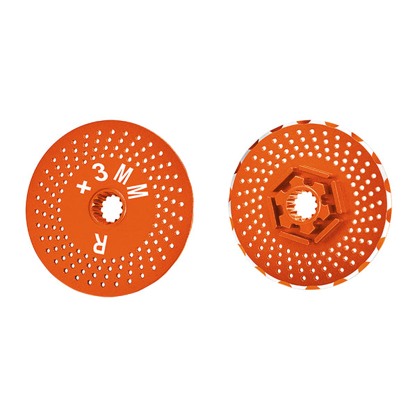 Traxxas X-Maxx 4X4 Aluminum Rear Wheel Hex Claw +3mm With Brake Disk-2Pcs? Orange
