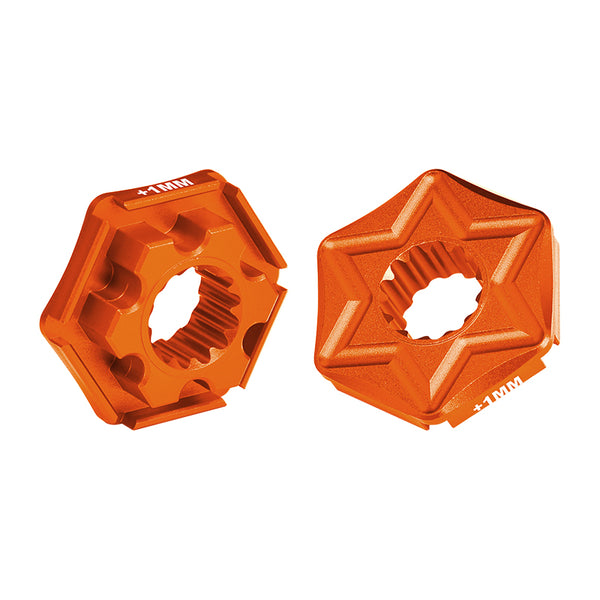 Traxxas X-Maxx 4X4 Aluminum Wheel Hex Claw (+1mm) - 2Pcs Orange