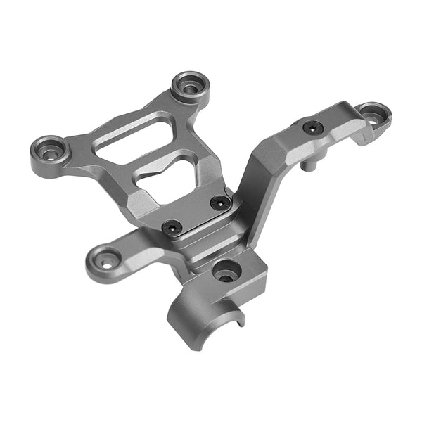 Traxxas X-Maxx 4X4 Aluminum Steering Bellcrank Support - 1Set Gray Silver