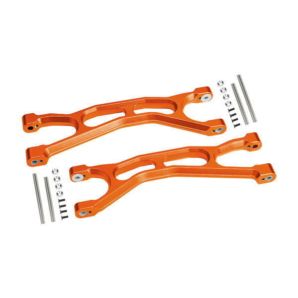 Traxxas X-Maxx 4X4 Aluminum Front / Rear Upper Arms - 1Pr Orange