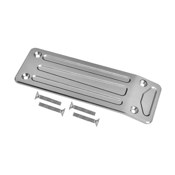 Traxxas X-Maxx 4X4 Aluminum Rear Skid Plate - 1Pc Set Gray Silver
