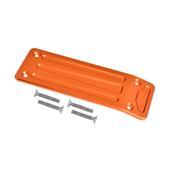 Traxxas X-Maxx 4X4 Aluminum Rear Skid Plate - 1Pc Set Orange