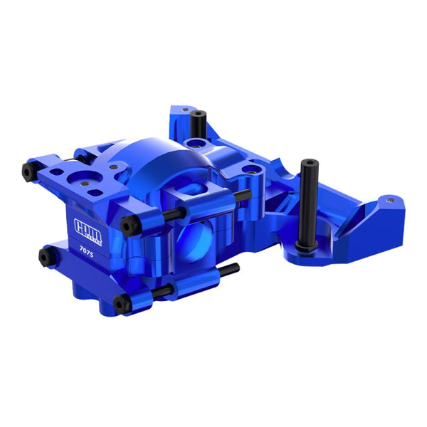 Aluminum 7075 Alloy Front Upper And Lower Bulkhead For Traxxas 1/16 Mini Maxx 4WD RTR Brushless Monster Truck 107154-1 Upgrades - Blue