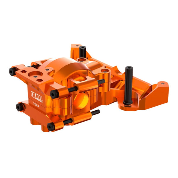 Aluminum 7075 Alloy Front Upper And Lower Bulkhead For Traxxas 1/16 Mini Maxx 4WD RTR Brushless Monster Truck 107154-1 Upgrades - Orange