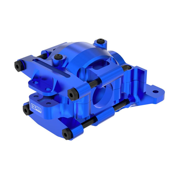 Aluminum 7075 Alloy Rear Upper And Lower Bulkhead For Traxxas 1/16 Mini Maxx 4WD RTR Brushless Monster Truck 107154-1 Upgrades - Blue