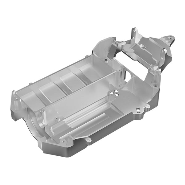 Aluminum 7075 Alloy Chassis Compatible With #10728 And #10728X For Traxxas 1/16 Mini Maxx 4WD RTR Brushless Monster Truck 107154-1 Upgrades - Silver