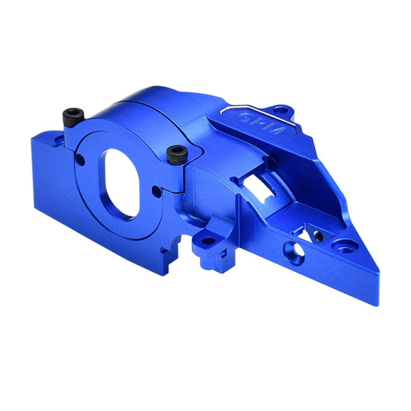 Aluminum 7075 Alloy Adjustable Gear Rotation Quick Release Motor Base For Traxxas 1/16 Mini Maxx 4WD RTR Brushless Monster Truck 107154-1 Upgrades - Blue