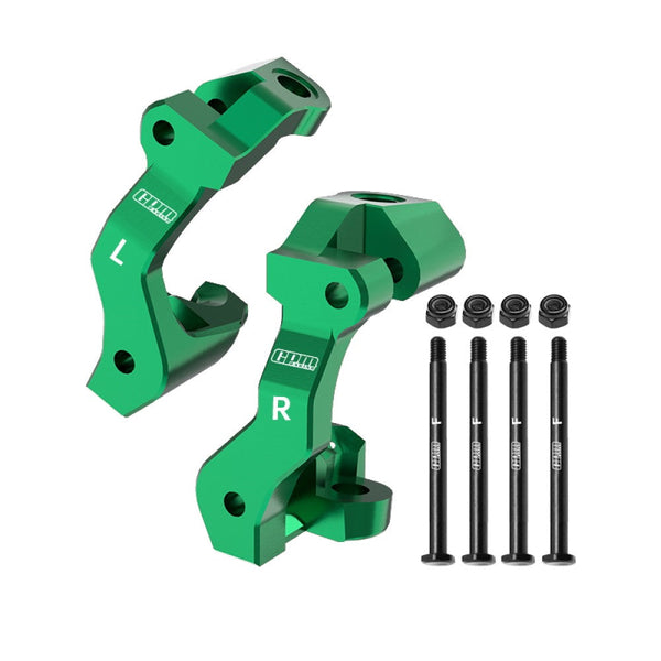 Aluminum 7075 Alloy Front Caster Blocks C-Hubs For Traxxas 1/16 Mini Maxx 4WD RTR Brushless Monster Truck 107154-1 Upgrades - Green