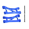 Aluminum 7075 Alloy Front Upper Suspension Arms For Traxxas 1/16 Mini Maxx 4WD RTR Brushless Monster Truck 107154-1 Upgrades - Blue