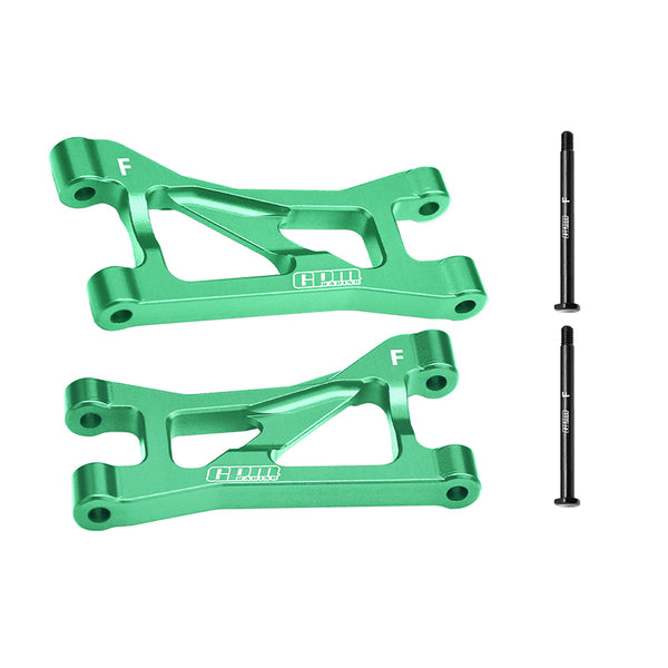 Aluminum 7075 Alloy Front Upper Suspension Arms For Traxxas 1/16 Mini Maxx 4WD RTR Brushless Monster Truck 107154-1 Upgrades - Green