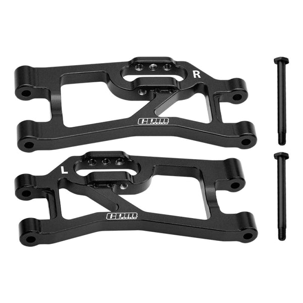 Aluminum 7075 Alloy Rear Lower Suspension Arms For Traxxas 1/16 Mini Maxx 4WD RTR Brushless Monster Truck 107154-1 Upgrades - Black