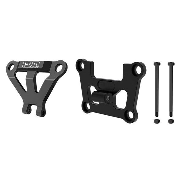 Aluminum 7075 Alloy Front Bulkhead Mount Strengthen & Front Bumper Support Mount For Traxxas 1/16 Mini Maxx 4WD RTR Brushless Monster Truck 107154-1 Upgrades - Black