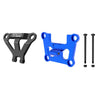 Aluminum 7075 Alloy Front Bulkhead Mount Strengthen & Front Bumper Support Mount For Traxxas 1/16 Mini Maxx 4WD RTR Brushless Monster Truck 107154-1 Upgrades - Blue