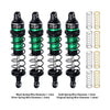 Aluminium Alloy Adjustable Shocks 87mm 4Pc Front and Rear for Traxxas 1:16 Mini Maxx 4WD 107154-1 / Mini XRT VXL-3S 108076-1 Monster Truck Upgrades - Green