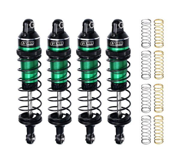 Aluminum Alloy Adjustable Shocks 87mm 4Pc Front And Rear For Traxxas 1/16 Mini Maxx 4WD RTR Brushless Monster Truck 107154-1 Upgrades - Green