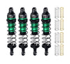 Aluminum Alloy Adjustable Shocks 87mm 4Pc Front And Rear For Traxxas 1/16 Mini Maxx 4WD RTR Brushless Monster Truck 107154-1 Upgrades - Green