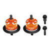 4140 Carbon Steel + 7075 Alloy Front & Rear Complete Differential For Traxxas 1/16 Mini Maxx 4WD RTR Brushless Monster Truck 107154-1 Upgrades - Orange